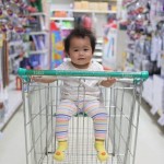 Baby in Shopping Cart